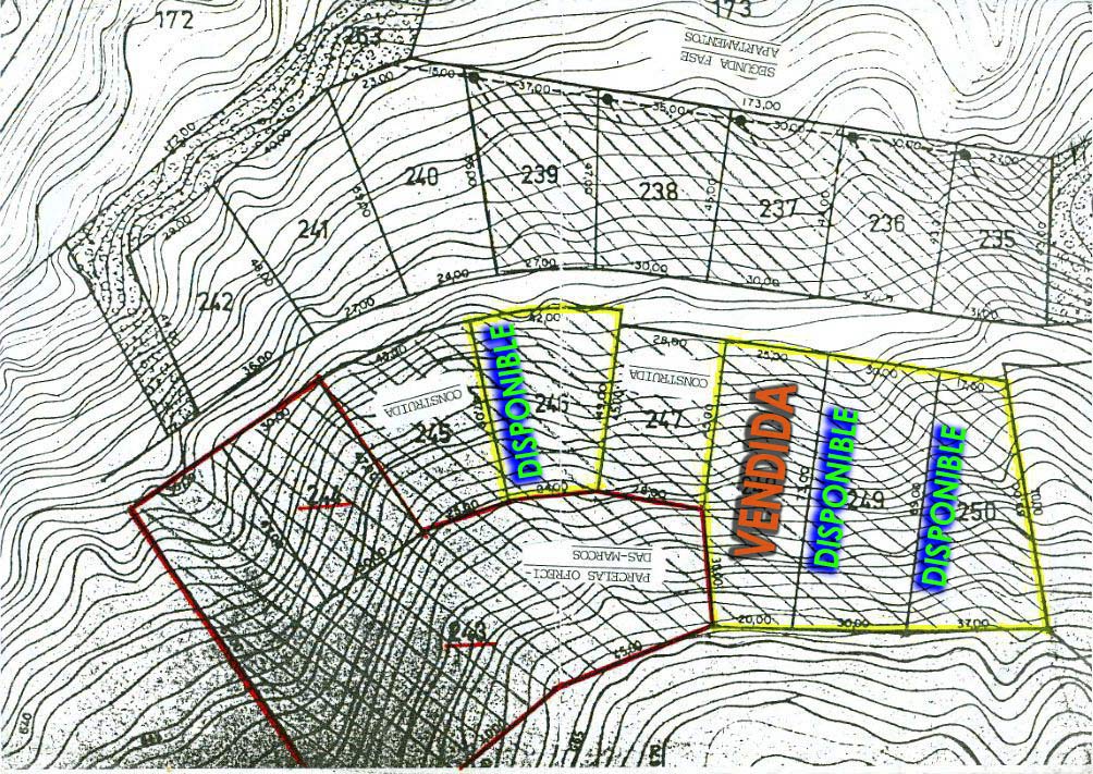 Plano ubicación de parcelas